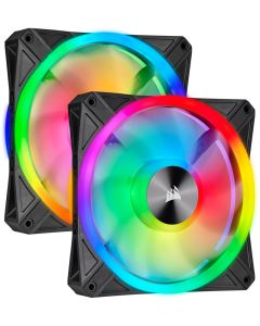 CORSAIR iCUE QL140 RGB 140mm PWM Dual Fan Kit with Lighting