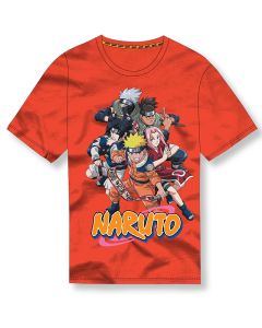 Naruto Group Orange Men's T-shirt