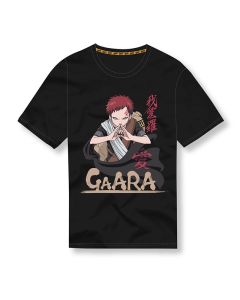 Gaara Black Men's Black T-Shirt - Medium