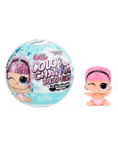 L.O.L Surprise Glitter Color Change Lil Sis with 5 Surprises (Assorted 1 Piece)