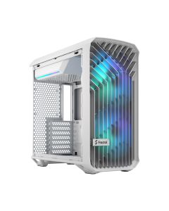 Fractal Case Mid Tower Torrent Compact RGB White TG Light Tint PC Case