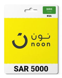 بطاقة نون بقيمة 5000 ريال سعودي في المملكة العربية السعودية - شحن فوري