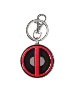 Marvel Deadpool Logo Colored Pewter Key Ring