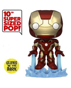 Funko POP! Jumbo Marvel: Iron Man Glow in the Dark Vinyl Figure