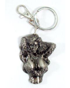 DC Poison Ivy Pewter Key Ring