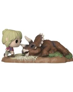 Pop Moment! Movies: Jurassic Park- Dr. Sattler & Tricerato Vinyl Figure