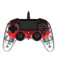 Nacon Wired compact Controller PS4 - Clear Red
