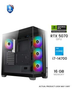 Beast Stellar Gaming PC - GeForce RTX 5070 12GB, Intel Core i7-14700, 16GB DDR5 RAM, 1TB SSD