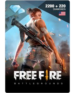 Free Fire Diamond Pins 2200 + 220 (Global) - Instant Delivery