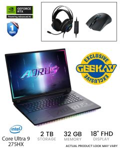 Gigabyte AORUS MASTER 18 BYH - GeForce RTX 5080 16GB, Intel Core Ultra 9 275HX, 32GB RAM, 2TB SSD, QHD 240Hz, Win11 PRO Gaming Laptop *Buy and get free mouse and headset