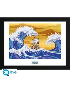 ONE PIECE - Framed print "Thousand Sunny" (30x40)