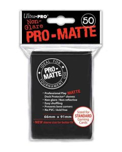 Ultra Pro Matte Sleeves Standard - black (50 count)